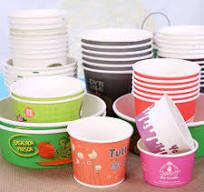 Custom Printed Paper Dessert Cups with Lids | Fastfoodpak