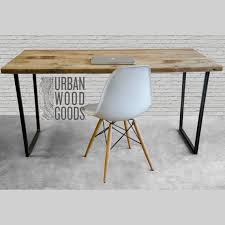 Modern Urban Wood Desk Reclaimed Wood Office Desk With Vintage Wood Top Choose Size Wood Th Modern Wood Desk Reclaimed Wood Desk Reclaimed Wood Office Desk