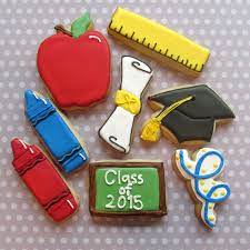 Kindergarten Graduation Sugar Cookies Milk Honey Cakery Graduation Cookies Kindergarten Graduation Graduation Food