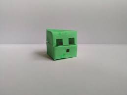 Minecraft Origami Tutorial Youtube Minecraft Slime Origami Tutorial Paper Crafts