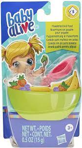 Baby Alive Powdered Doll Food Refill Includes 5 Doll Food Packets 1 Spoon Toy Accessories For Children Aged 3 Years And Up Amazon Co Uk Toys Games