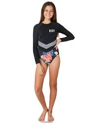 L s island | loving life at lake striker in the heart of east texas. Roxy Kids Girls Island Trip Ls Onesie True Black Surfstitch
