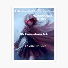 But what happens when a white haired assassin that we all know and love gets transported to another world after the loss of his friends? I Am The Storm Stickers Redbubble