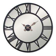 Don't wait to refresh your space. Ultima M 2688 B Retro Metal Roman Numerals Mirror Wall Clock