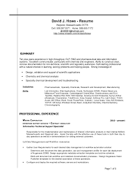 david j. howe resume/cv lab