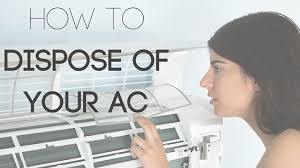 Window a/cs can easily weigh 50 lb (23 kg) or more, so lift and move the unit carefully, and get help if possible. Air Conditioner Disposal How To Recycle Or Sell Your Ac