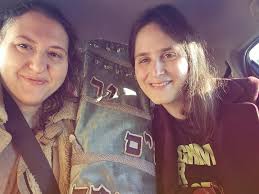 Hanging with the glorious @abbychavastein and @hinenubaltimore's sefer  Torah,