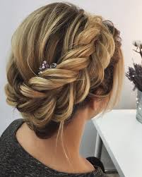 Crown Braided Updo Hairstyle Braided Hairstyles Updo Unique Wedding Hairstyles Hair Styles