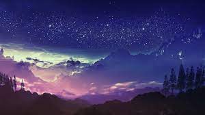 Mountainnight Anime Scenery Anime Scenery Wallpaper Scenery Wallpaper