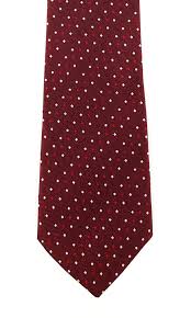Alec Red Tie Ties Sg Pink Polka Dots Maroon Background Tie