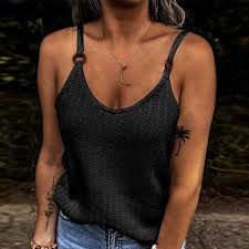 HUPAYFI Camisole Top Canotta da Donna Estive Tank Top Canottiera con Scollo  Casuale Senza Manica Camisole Donna,Regalo Natale Donna Incinta S 4.99 :  Amazon.it: Moda