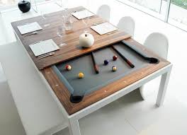 My wife was interested in a coffee table that we could also use for playing games or company for meals, and naturally we found just the thing on ana white's website. Dining And Pool Table Combination Fusion Tables