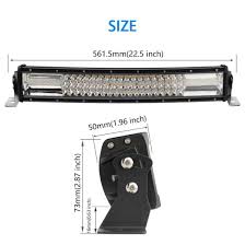 China Wholesale New Triple Row Dual Color Strobe 22inch 22 Curved Led Light Bar Offroad Truck China Led Light Bar For Jeep 22 Led Offroad Light Bar