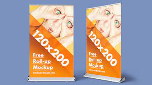 Download 30 Realistic Roll Up Banner Mockup Templates Psd Creativebonito Com