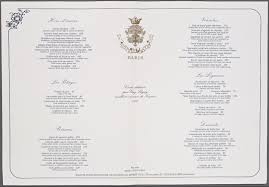 Hotel Ritz Menus Whats On The Menu