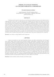 En este post os explicaremos qué debéis incluir en una cover letter y os daremos tres ejemplos. Pdf The Error Analysis In Writing An English Narrative Composition