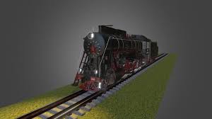 Steam Locomotive By Lyoshko 3d Model Steam Locomotive Locomotive Steam