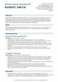 Browse and download our professional resume examples to help you properly present your skills, education, and experience for free. Software Support Specialist Resume Samples Qwikresume