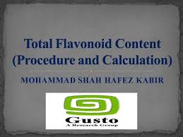 The total phenolic content can be calculated as gallic acid equivalent (gae) by the following equation: Total Flavonoid Content Procedure And Calculation Youtube