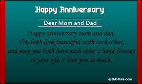 Maybe you would like to learn more about one of these? Wedding Anniversary Wishes For Parents Sms4like
