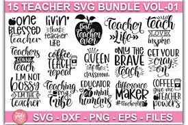 Free black male teacher illustration (ai). 15 Teacher Svg Bundle Vol 01 Graphic By Designsmile Creative Fabrica Svg Quotes Svg Svg Design