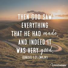 Indeed It Was Very Good Understanding The Bible Genesis Bible Creation Quotes