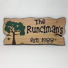 Maple Tree Family Name Sign Rustic Decor Personalized Sign Etsy Carved Signs Family Name Signs Rustic Wood Decor