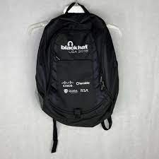 Blackhat Usa 2018 Black Backpack Hackers Convention Las Vegas Black Hat Ebay In 2021 Black Backpack Camping Rucksack Tactical Backpack
