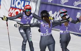 Tessa worley, 2e du géant de kranjska gora le 16 janvier, est en lice ce mardi matin à kronplatz. Tessa Worley Secures Gs Season Title Italian Women Sweep Podium At Aspen Aspentimes Com