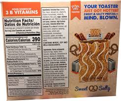 Quick stats 199.7 calories 36.6g carbs (35.5g net carbs) Pretzel Pop Tarts Review Mrbreakfast Com