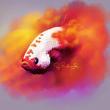 I hope my blog provide a platform for betta hobbyist newbies and experts to share breeding and care tips. Digital Painting I Made Of My Red Dragon Betta Shezmu Bettafish