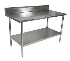 Many of these stainless prep tables have backsplashes, typically 1 1 ⁄ 2, 5, or 10. Stainless Steel Kitchen Work Table Jyothi Agricultural Suppliers Id 18438535297