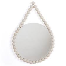 The Gavin Mirror Is Part Of A Line In Restoration Warehouse Devoted To The Importance Of Home Creature Comforts Beaded Mirror Hanging Mirror Mirror Wall Decor