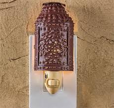 Punched Lantern Night Light Wine Country Primitive Lighting Dl Country Barn