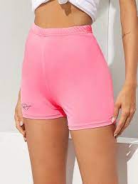 Affiliate Link Shein Letter Graphic Biker Shorts Shorts Biker Shorts Gym Shorts Womens