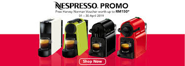 Get rewarded with 1% cashback for your first order and 3% for all subsequent ones and convert it into discounts next time you shop at the store. Nespresso April Promotion Harvey Norman Malaysia
