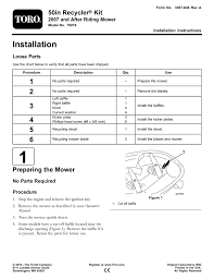 Toro 79019 Installation Instructions Manualzz Com