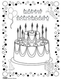Find this pin and more on coloriage noël by birthday cake colouring page. Birthday Coloring Page Freebie Coloriage Anniversaire Dessin Joyeux Anniversaire Carte Invitation Anniversaire