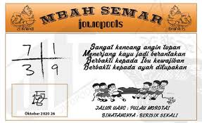 Syair Hk Mbah Semar 26 Oktober 2020 Keluaran Togel
