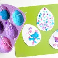 This was created out of washi tape. 42 Of The Simplest Easter Crafts For Toddlers