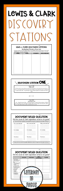 Lewis And Clark Expedition Activity Primary Sources Dbq Distance Learning Document Based Questions Learning Stations Social Studies Elementary