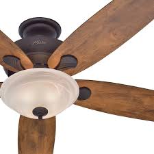 Hunter 60 Bronze Great Room Ceiling Fan With Light Ceiling Fan Hunter Ceiling Fans Ceiling Fan With Remote