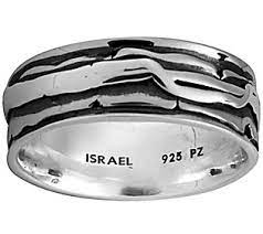 Or Paz Sterling Silver Polished Design Men S Ring Qvc Com Rings For Men Silver Engagement Rings Sterling Silver Promise Rings