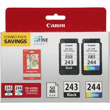 canon pg 243 cl 244 gp 601 ink photo paper combo pack