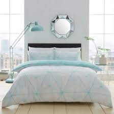 Indulge in luxurious comfort and splurge that little bit more on bedroom essentials and enjoy the best. Zander Geometric Geo Diamond Aqua King Bed Duvet Quilt Cover Bedding Linen Set Ebay