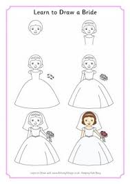 Learn To Draw A Bride Art Drawings For Kids Easy Drawings Drawing Lessons For Kids