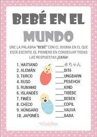 Por ello te proponemos 12 juegos de baby showers, para que escojas los que más te gusten. Pin On Juegos Para Babyshower