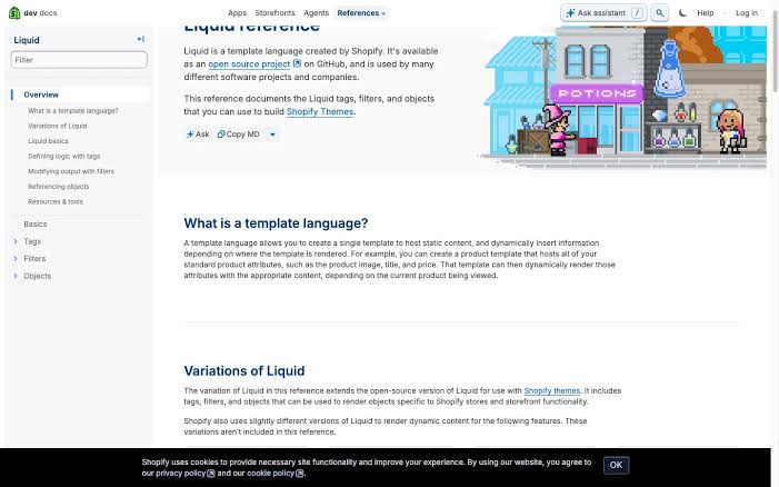 Official Shopify Developer Documentation and Liquid Framework, AI generated