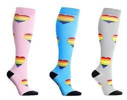 Hearts Compression Socks 20 30 Mmhg For Circulation Swelling Energy Compression Socks Socks And Heels Compression