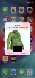 Or open an airdrop window, then drag files to the recipient: Monday 18 Facetime Calendar Photos Camera 2248 280 Maps Airdrop Iphone Would Like To Share A Photo Set Ders Itune Decline Accept Th Home Wallet Facetime Meme On Me Me